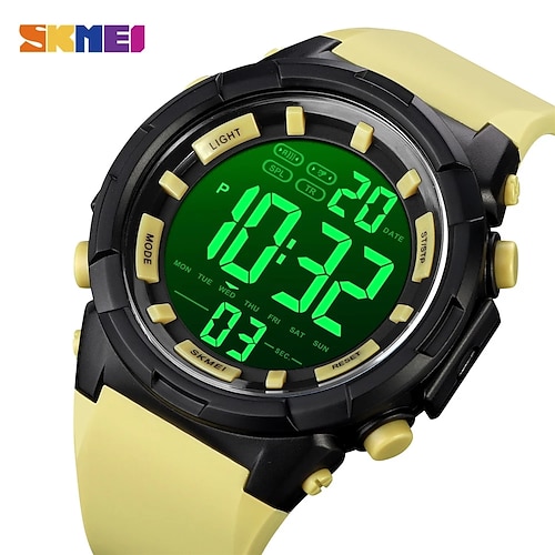 

SKMEI Digital Watch for Men Digital Digital Stylish Stylish Casual Waterproof Calendar Dual Time Zones Alloy Silicone Fashion