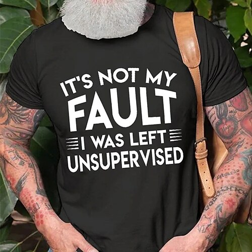 

Men's T shirt Tee Graphic Letter Crew Neck Red Black Print Street Casual Short Sleeve Print Clothing Apparel Fashion Designer Classic Comfortable / Summer / Summer / Sports