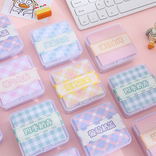 

5 pcs Sticky Notes 2.62.6 inch Colorful Paper Lined Cute Self-adhesive Post It Notes for School Office Student