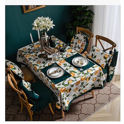 

Rectangle Tablecloth Farmhouse Table Cloth Table Cover Home Kitchen Table Decor Patio Outdoor Wedding Restrant Dining, Buffet Parties and Camping