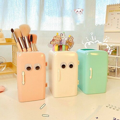 

Pen Holder Cup Lightweight Multifunction Plastics for Office Student Kids