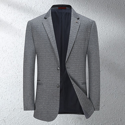 

Men's Casual Blazer Regular Regular Fit Houndstooth Gray 2022