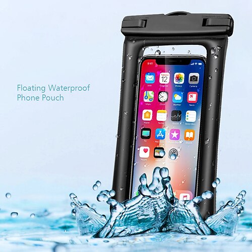 

Waterproof Pouch Phone Case For iPhone 13 Pro mini 12 11 XR Max Samsung Galaxy S22 S21 S20 FE Shockproof Dustproof with Adjustable Neck Strap Transparent Up to 6.5 inch TPU IPX8 Waterproof 35m / 115ft