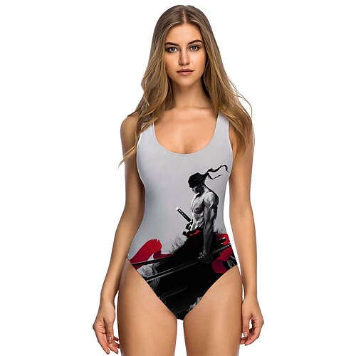 

Inspired by One Piece Monkey D. Luffy Portgas D. Ace Anime Cosplay Costumes Japanese Swimwear Zentai For Women's