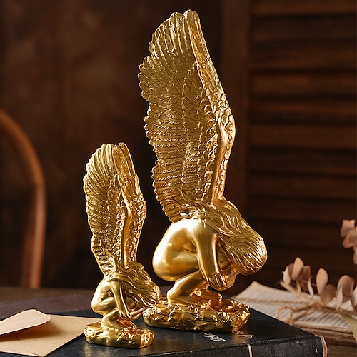 

Gold Angel Decorative Objects Resin Modern Contemporary for Home Decoration Gifts 1pc