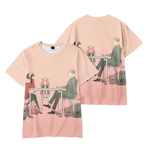 

Inspired by Spy x Family Spy Family Loid Forger Yor Forger Anya Forger Cosplay Costume T-shirt Cartoon Anime Harajuku Graphic Kawaii T-shirt For Men's Women's Unisex Adults' Hot Stamping 100