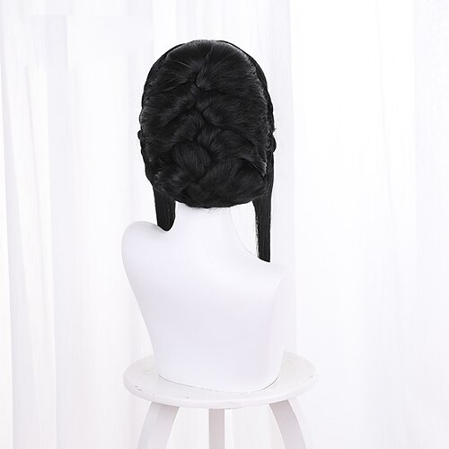 

SPY x FAMILY Yor Forger Cosplay Wigs Women's Silky Straight 35 inch Heat Resistant Fiber kinky Straight Dark Black Teen Adults' Anime Wig