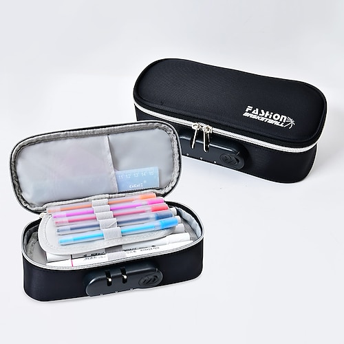 

PencilCasePenPouchMarkerBag Lightweight Multifunction Big Capacity Nylon for School Student Kids
