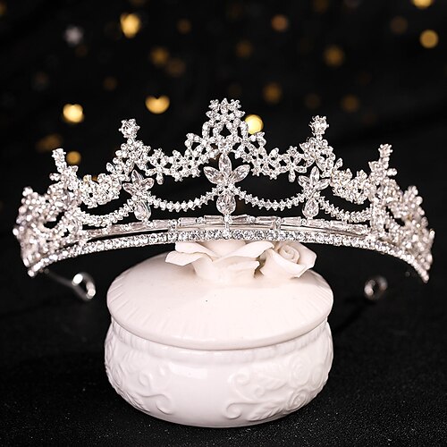 

Crown Tiaras Headbands Headpiece Rhinestone Alloy Wedding Party / Evening Retro With Crystal / Rhinestone Headpiece Headwear