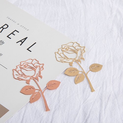 

Metal Bookmark Plant Creative Delicate Page Markers Metal Aesthetic Bookmark for Student Women Gifts 3.151.81 inch