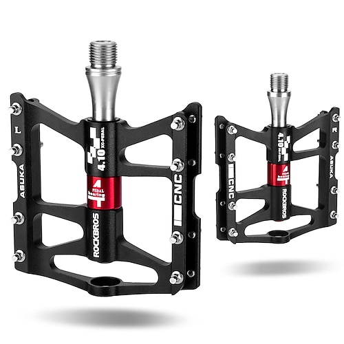 

ROCKBROS MTB Pedals Mountain Bike Pedals 3 Bearing Non-Slip Lightweight Nylon Fiber Bicycle Platform Pedals for BMX MTB 9/16""