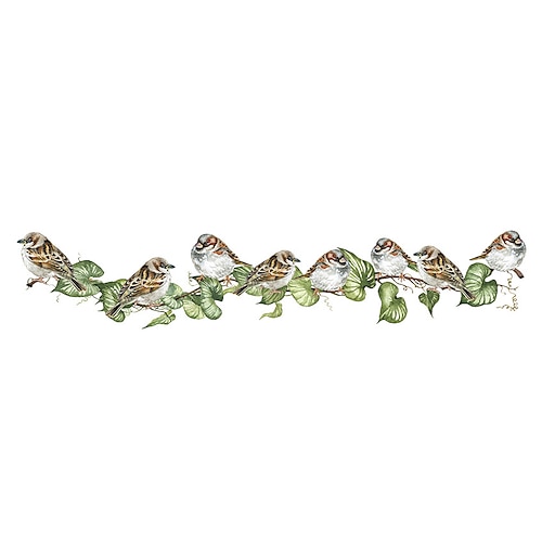 

Tiere blumig pflanzen wandaufkleber schlafzimmer wohnzimmer entfernbares / vorgeklebtes vinyl hausdekoration wandtattoo 1pc