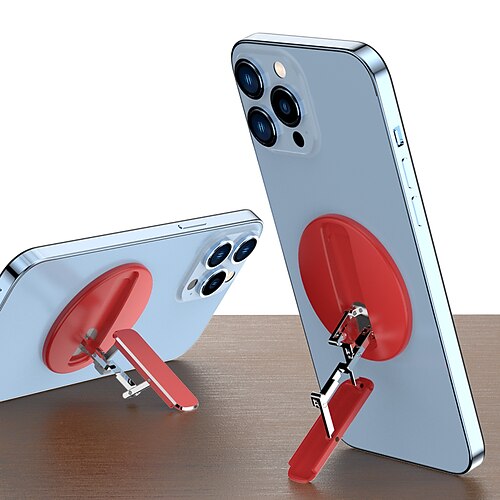 

Alluminum Alloy Strong Adsorption Double Foldable Rotatable Macsafe Phone Stand Magnetic Holder For iPhone 13 12 Universal Stand