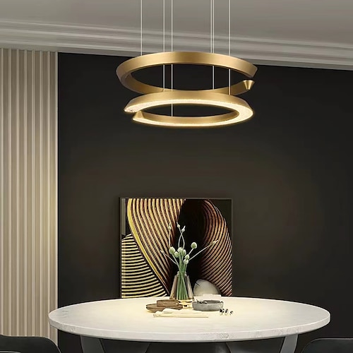 

45 cm Circle Pendant Light LED Adjustable Artistic Modern Living Room Restaurant 220-240V