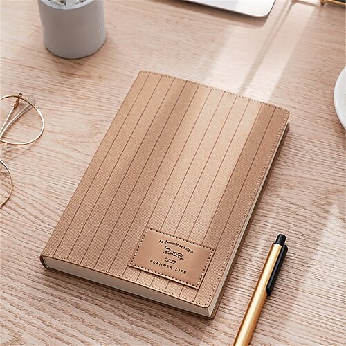 

2022 Daily Weekly Monthly Planner A5 5.8×8.3 Inch Classic PU Hardcover Agenda Planner 320 Pages for School Office Student
