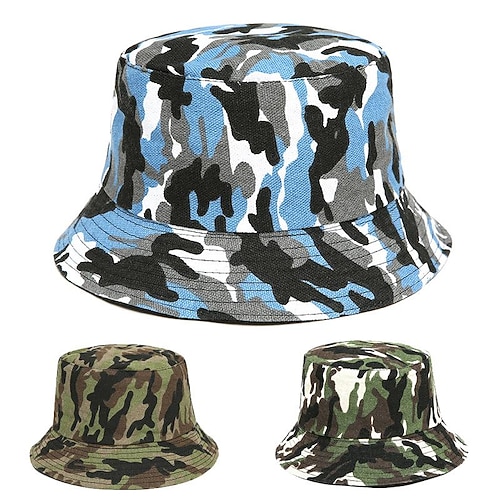 

Women's Sun Hat Fishing Hat Hiking Hat Boonie hat Wide Brim Summer Outdoor UV Sun Protection Sunscreen UV Protection Breathable Hat Camouflage Cotton Camouflage Bucket Hat-1 Camouflage Bucket Hat-2