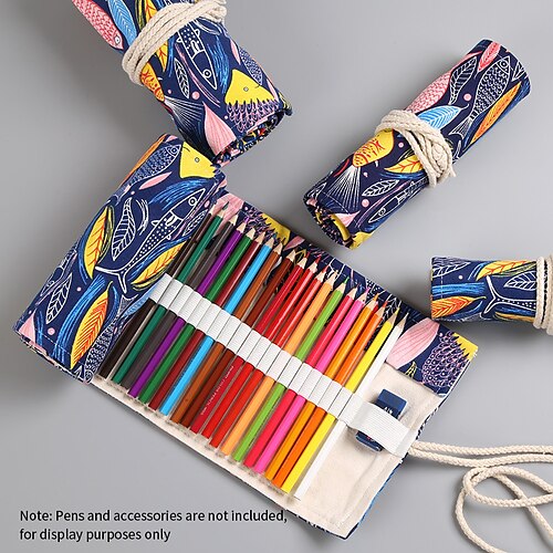 

PencilCasePenPouchMarkerBag Multifunction Canvas for School Student Kids