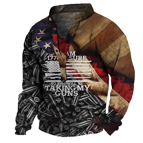 

Men's Unisex Sweatshirt Pullover Graphic Prints National Flag Print Casual Daily Sports 3D Print Casual Designer Hoodies Sweatshirts Dark Gray