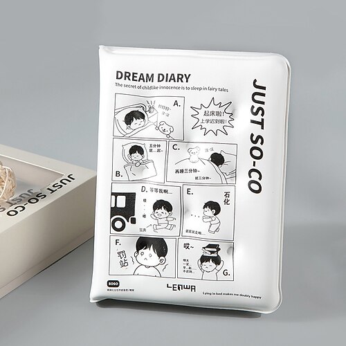 

Lined Notebook Lined A5 5.8×8.3 Inch Kawaii Cartoon Aesthetic PU Hardcover Portable 160 Pages Notebook for School Traveler Student