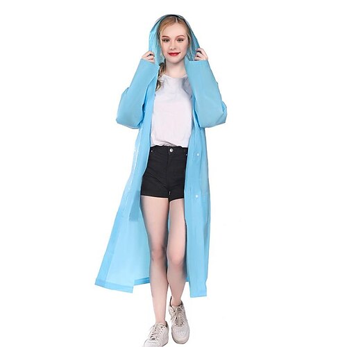 

Thickened Adult Raincoat Non-disposable Raincoat Outdoor Travel Eva Light Raincoat
