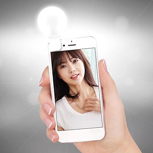 

2pcs Mini Universal Led Selfie Ring Light Novelty Makeup Lightings Women Led Darkness Selfie Lamp Mobile Phones Photo Night Light