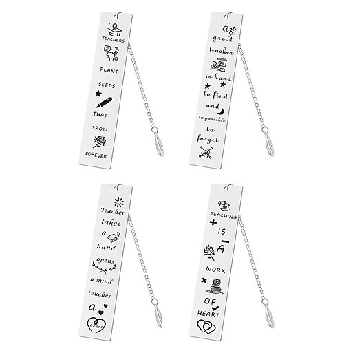 

Metal Bookmark Flower Geometrical Creative Delicate Page Markers Metal Pendant Bookmark for Student Women Gifts 122.5 inch