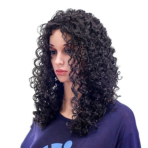 

Long Luxury Curly Hair Wig Synthetic Heat-resistant Fiber Wig