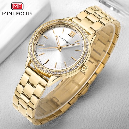 

MINI FOCUS Quartz Watch for Women Analog Quartz Stylish Casual Fashion Waterproof Metal Alloy Fashion