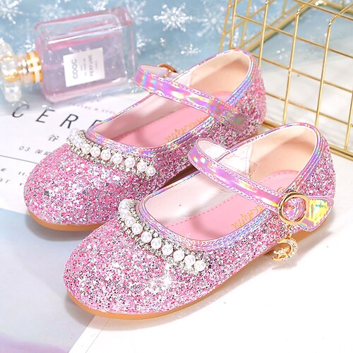 

Girls' Flats Dress Shoes Flower Girl Shoes Princess Shoes School Shoes Rubber PU Portable Shock Absorption High Elasticity Princess Shoes Big Kids(7years ) Little Kids(4-7ys) Daily Walking Shoes
