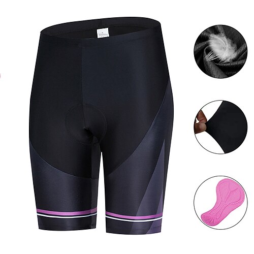 

21Grams Women's Bike Shorts Cycling Shorts Bike Padded Shorts / Chamois Bottoms Mountain Bike MTB Road Bike Cycling Sports 3D Pad Cycling Breathable Quick Dry Black Polyester Spandex Clothing Apparel