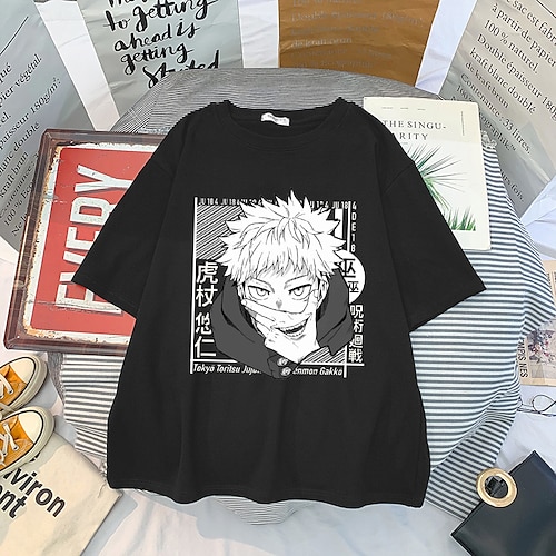 

Inspired by Jujutsu Kaisen Gojo Satoru Ryomen Sukuna T-shirt Anime Cartoon Anime Harajuku Graphic Street Style T-shirt For Men's Women's Unisex Adults' Hot Stamping 100% Polyester Casual Daily
