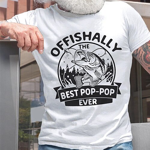 

Men's T shirt Hot Stamping Graphic Letter Crew Neck Street Casual Print Short Sleeve Tops Basic Fashion Classic Comfortable White Light gray