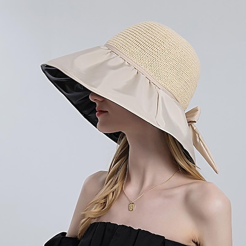 

Women's Sun Hat Fishing Hat Hiking Hat Boonie hat Wide Brim Summer Outdoor UV Sun Protection Sunscreen UV Protection Breathable Hat turmeric Back Pink for Fishing Climbing Running / Quick Dry