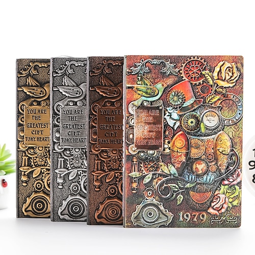 

Leather Notebook Notebook Lined A5 5.8×8.3 Inch Retro PU SoftCover Classsic 100 Pages Notebook for School Office Business