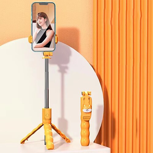 

Selfie Stick Bluetooth Extendable Max Length 70 cm For Universal Android / iOS Universal