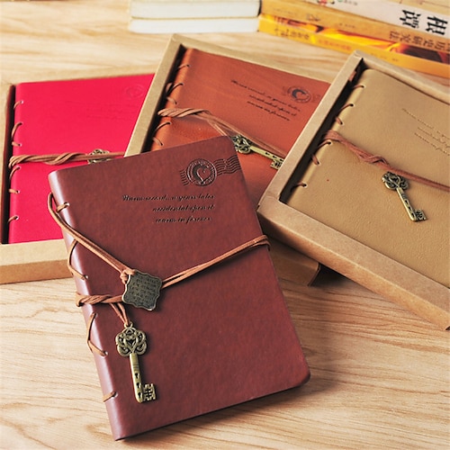 

Lined Notebook Lined A5 5.8×8.3 Inch Solid Color PU SoftCover Diary 320 Pages Notebook for School Office Business