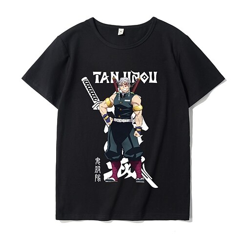 

Inspired by Demon Slayer: Kimetsu no Yaiba Kamado Nezuko Agatsuma Zenitsu Kamado Tanjirou T-shirt Cartoon 100% Polyester Anime Harajuku Graphic Kawaii T-shirt For Men's / Women's / Couple's