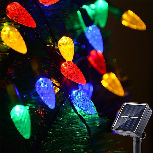 

Outdoor Solar LED String Lights IP65 Waterproof Garden Light 5m-20leds 6.5m-30leds 7m-50leds Wedding Party Holiday Garden Party Decoration