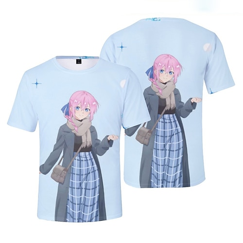 

Inspired by Shikimori's Not Just a Cutie Shikimori Micchon Cosplay Costume T-shirt 100% Polyester Pattern Harajuku Graphic Kawaii T-shirt For Men's / Women's / Couple's