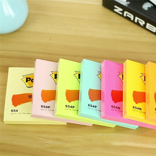 

5 pcs Sticky notes 33 inch Colorful Paper Lined Cute Self-adhesive Post It Notes for School Office Student