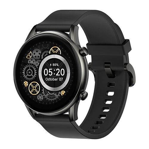 

LS10RT2 Smart Watch 1.38 inch Smartwatch Fitness Running Watch Bluetooth Pedometer Call Reminder Heart Rate Monitor Compatible with Android iOS Men Waterproof Long Standby Message Reminder IP