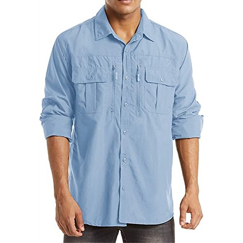 

Men's Shirt Solid Color Turndown Street Casual Long Sleeve Tops Casual Fashion Breathable Comfortable Blue Black Gray
