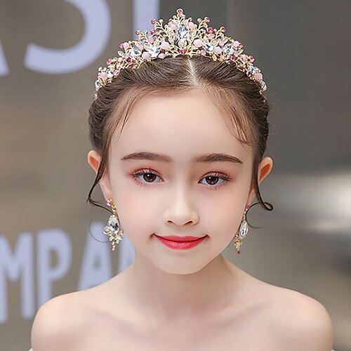 

Crown Tiaras Headbands Headpiece Rhinestone Alloy Wedding Party / Evening Retro With Crystal / Rhinestone Headpiece Headwear