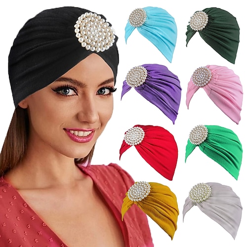 

Charleston Retro / vintage De livlige 20-årene 1920-tallet Den store Gatsby Alle årstider Ruffle Turban Hat Hodeinnpakninger Dame Voksne Kostume Hodeplagg Årgang Cosplay Fest / aften Cocktailfest