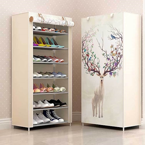 

Dustproof Shoe Rack Non-woven Shoe Rack Storage Bag Closet Household Shoe Storage Rack Storage Cabinet 4/5/6/8/10 Layer