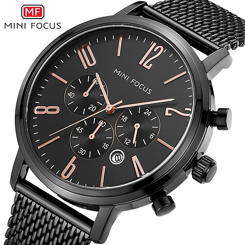 

MINI FOCUS Quartz Watch for Men Analog Quartz Stylish Stylish Modern Style Waterproof Calendar Alloy Alloy Fashion