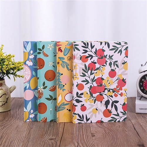 

Lined Notebook Lined A5 5.8×8.3 Inch Cartoon Aesthetic Cute PU Hardcover Random Pattern 200 Pages Notebook for School Student Women