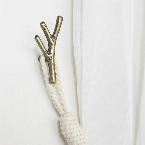 

1Pc Retro Style Branches Shape Curtain Rope Holdbacks Wall Hook