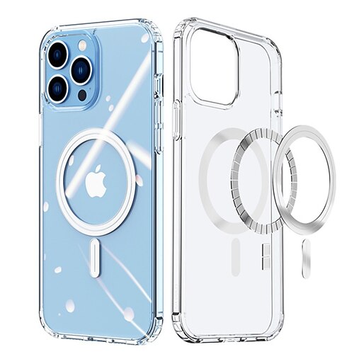 

Phone Case For Apple Clear Case iPhone 13 12 Pro Max Mini Transparent Shockproof Four Corners Drop Resistance Transparent TPU PC