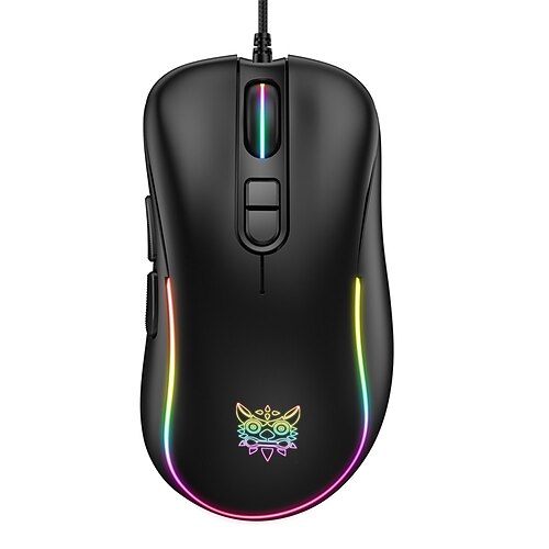 

ONIKUMA CW907 Wired Gaming Mouse RGB Lights PC Gaming Mice Plug Play 6 Adjustable DPI Levels 7200 DPI Computer USB Mouse for Windows/PC/Mac/Laptop Gamer